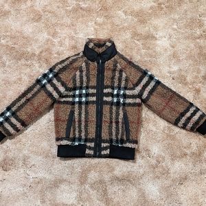 Burberry Wool/Cashmere Blend Sherpa Fleece